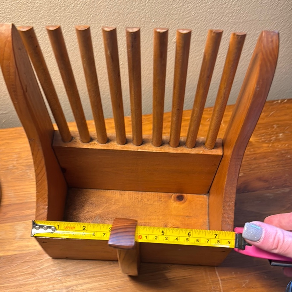 Wooden Magazine Rack
